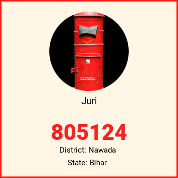 Juri pin code, district Nawada in Bihar
