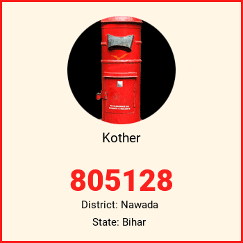 Kother pin code, district Nawada in Bihar