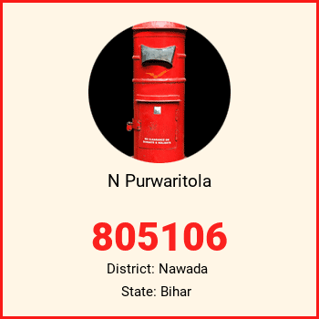 N Purwaritola pin code, district Nawada in Bihar