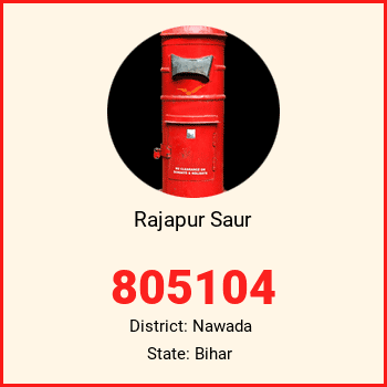 Rajapur Saur pin code, district Nawada in Bihar