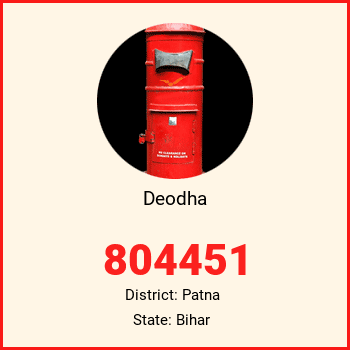 Deodha pin code, district Patna in Bihar