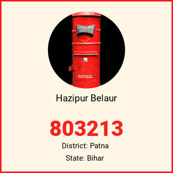 Hazipur Belaur pin code, district Patna in Bihar