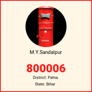M.Y.Sandalpur pin code, district Patna in Bihar