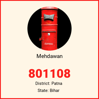 Mehdawan pin code, district Patna in Bihar