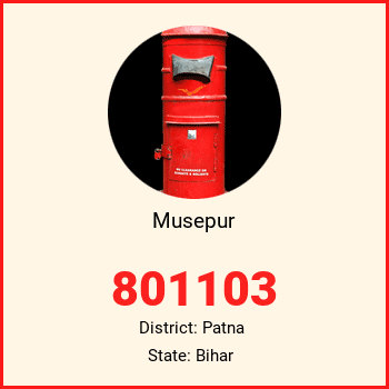 Musepur pin code, district Patna in Bihar