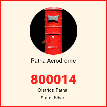 Patna Aerodrome pin code, district Patna in Bihar
