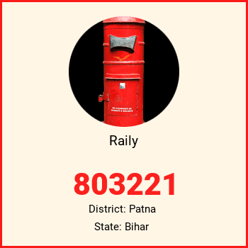 Raily pin code, district Patna in Bihar