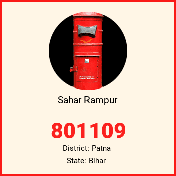 Sahar Rampur pin code, district Patna in Bihar