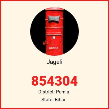 Jageli pin code, district Purnia in Bihar