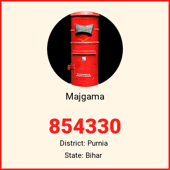 Majgama pin code, district Purnia in Bihar