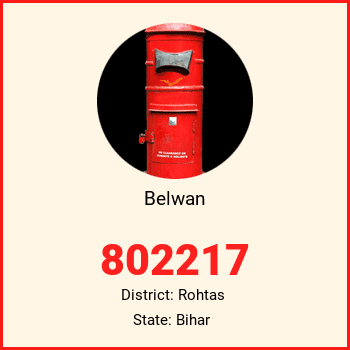 Belwan pin code, district Rohtas in Bihar