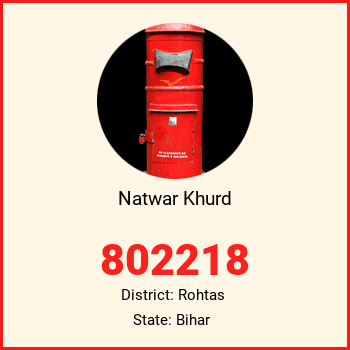 Natwar Khurd pin code, district Rohtas in Bihar