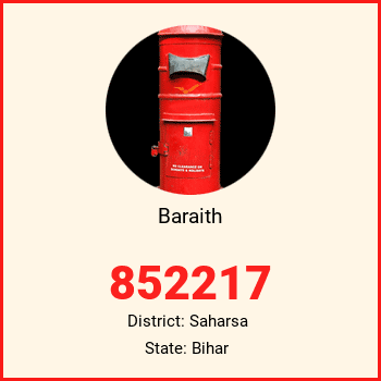 Baraith pin code, district Saharsa in Bihar