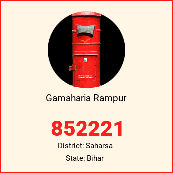 Gamaharia Rampur pin code, district Saharsa in Bihar