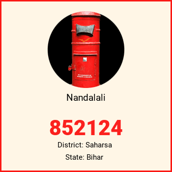 Nandalali pin code, district Saharsa in Bihar