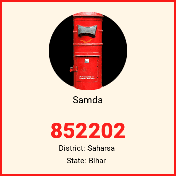 Samda pin code, district Saharsa in Bihar