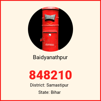 Baidyanathpur pin code, district Samastipur in Bihar