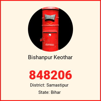 Bishanpur Keothar pin code, district Samastipur in Bihar