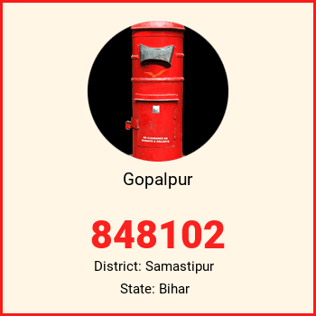 Gopalpur pin code, district Samastipur in Bihar