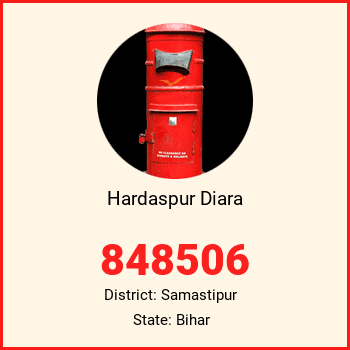 Hardaspur Diara pin code, district Samastipur in Bihar