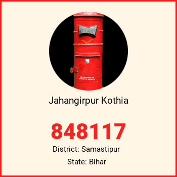 Jahangirpur Kothia pin code, district Samastipur in Bihar