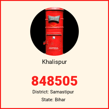 Khalispur pin code, district Samastipur in Bihar