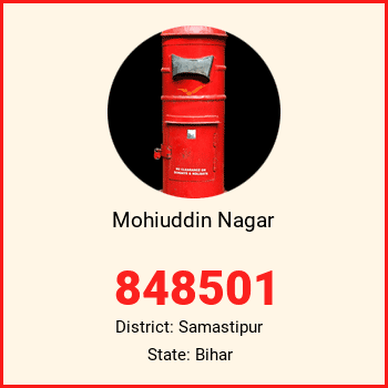 Mohiuddin Nagar pin code, district Samastipur in Bihar