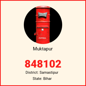 Muktapur pin code, district Samastipur in Bihar