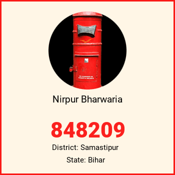 Nirpur Bharwaria pin code, district Samastipur in Bihar