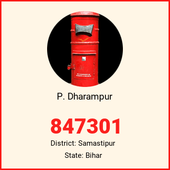 P. Dharampur pin code, district Samastipur in Bihar