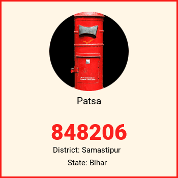 Patsa pin code, district Samastipur in Bihar
