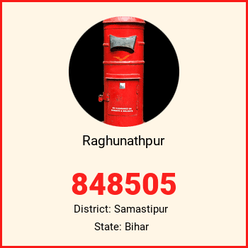 Raghunathpur pin code, district Samastipur in Bihar