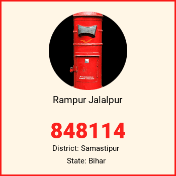 Rampur Jalalpur pin code, district Samastipur in Bihar