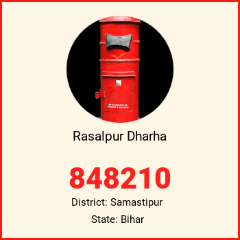 Rasalpur Dharha pin code, district Samastipur in Bihar