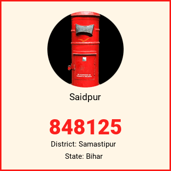 Saidpur pin code, district Samastipur in Bihar