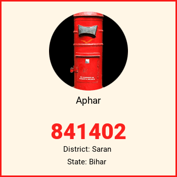 Aphar pin code, district Saran in Bihar