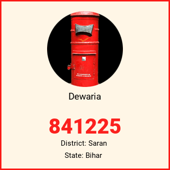 Dewaria pin code, district Saran in Bihar