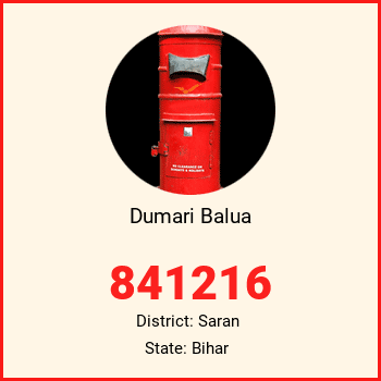 Dumari Balua pin code, district Saran in Bihar