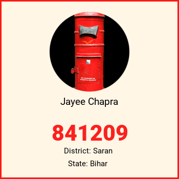 Jayee Chapra pin code, district Saran in Bihar