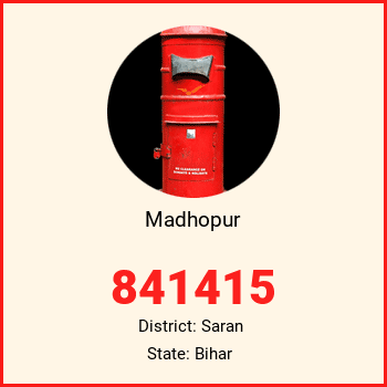 Madhopur pin code, district Saran in Bihar