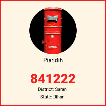 Piaridih pin code, district Saran in Bihar