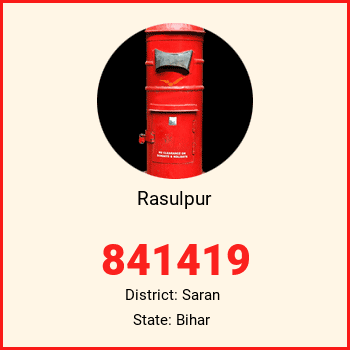 Rasulpur pin code, district Saran in Bihar