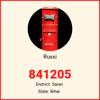 Russi pin code, district Saran in Bihar