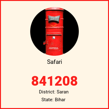 Safari pin code, district Saran in Bihar