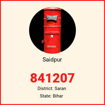Saidpur pin code, district Saran in Bihar