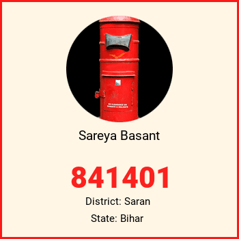 Sareya Basant pin code, district Saran in Bihar