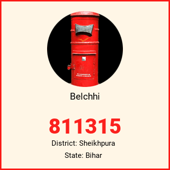 Belchhi pin code, district Sheikhpura in Bihar