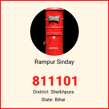 Rampur Sinday pin code, district Sheikhpura in Bihar