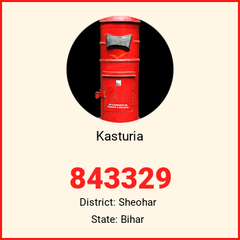 Kasturia pin code, district Sheohar in Bihar