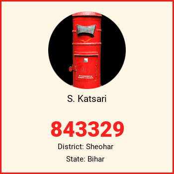 S. Katsari pin code, district Sheohar in Bihar
